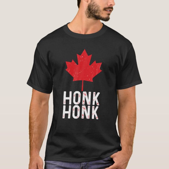 Camiseta Canadense Trucker Maple Leaf Canada Freedom Convoy (Frente)