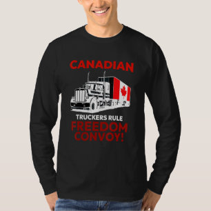 Camiseta Canadense Truckers Rule Freedom Convoy 2022 Canadá