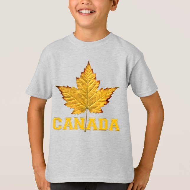 Camiseta canadense Unisex Kid's Varsity Canada Shi (Frente)