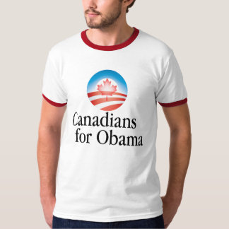 Camiseta canadenses para obama