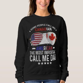 Camiseta Canadian Dad Canada Fathers Day Papa Canadian Amer