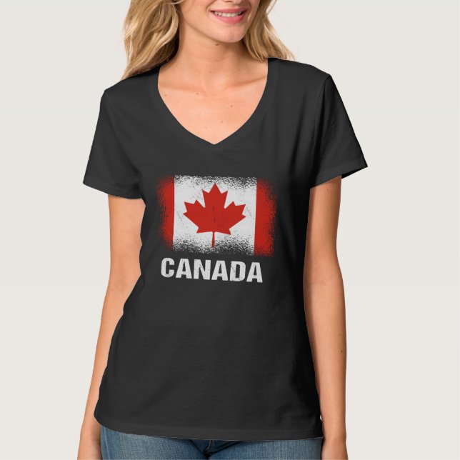 Camiseta Canadian Flag Canada (Frente)