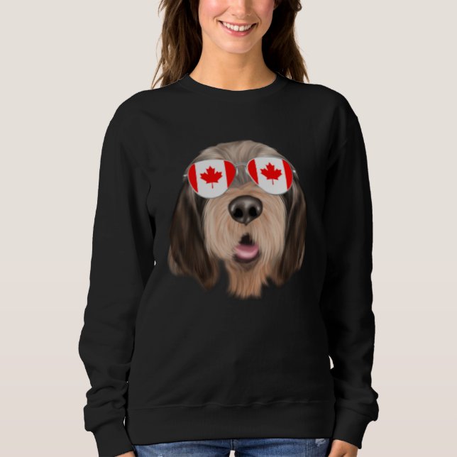 Camiseta Canadian Flag Otterhound Dog Canada Pocket (Frente)