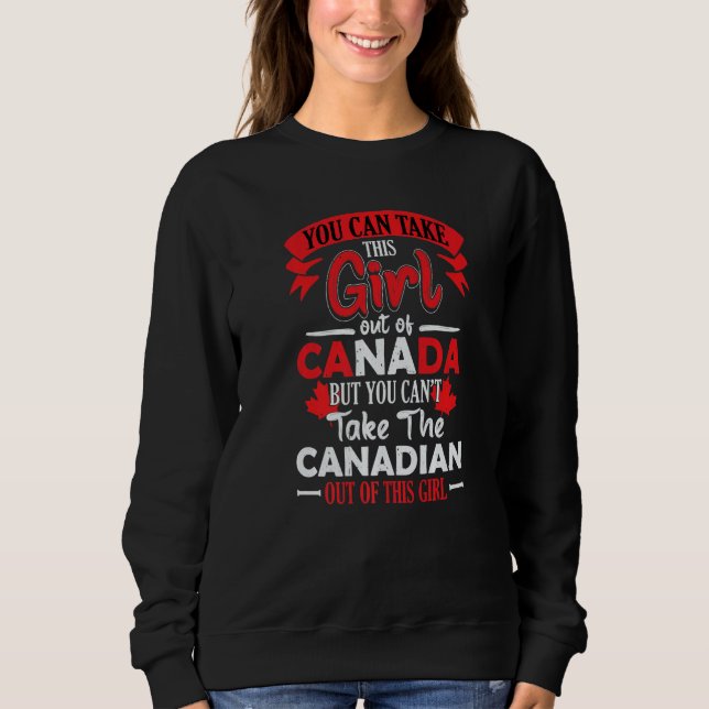 Camiseta Canadian girl canadian roots proud of canada canad (Frente)