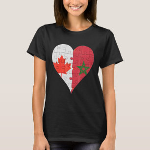 Camiseta Canadian Marroquino Flag Heart