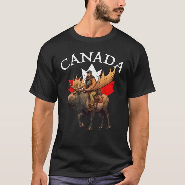 Camiseta Canadian Moose Canada Souvenir Canada (Frente)