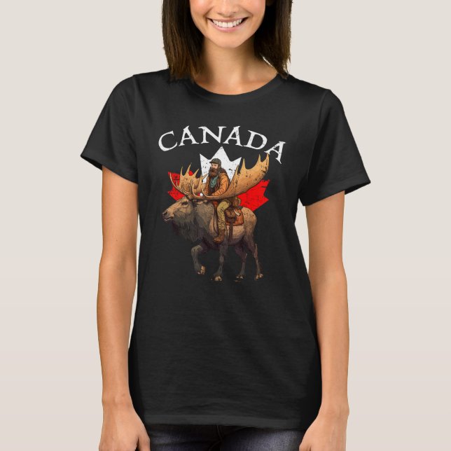 Camiseta Canadian Moose Canada Souvenir Canada (Frente)