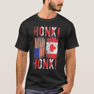 Camiseta Canadian Trucker Canada Freedom Convoy Honk Honk