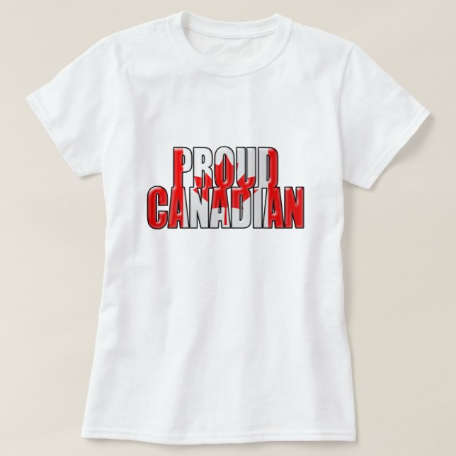 Camiseta canadiano (Frente do Design)