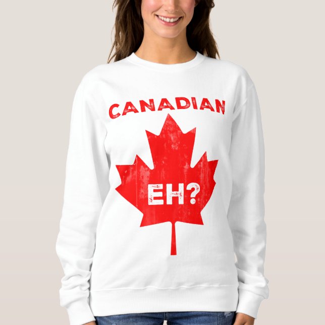 Camiseta Canadiano Eh? Folha de Maple (Frente)