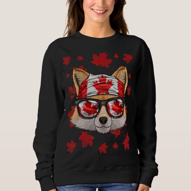 Camiseta Canadiano Fox Patriotic Canada Flag Mapeou Leaf Pr (Frente)