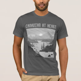 CAMISETA CANADIANO NO CORAÇÃO. NOSSO NORTE FORTE E LIVRE.
