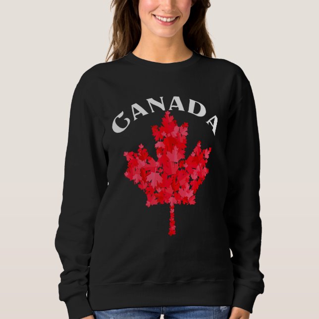 Camiseta Canadiano Orgulho Day Maple Leaf Canada (Frente)