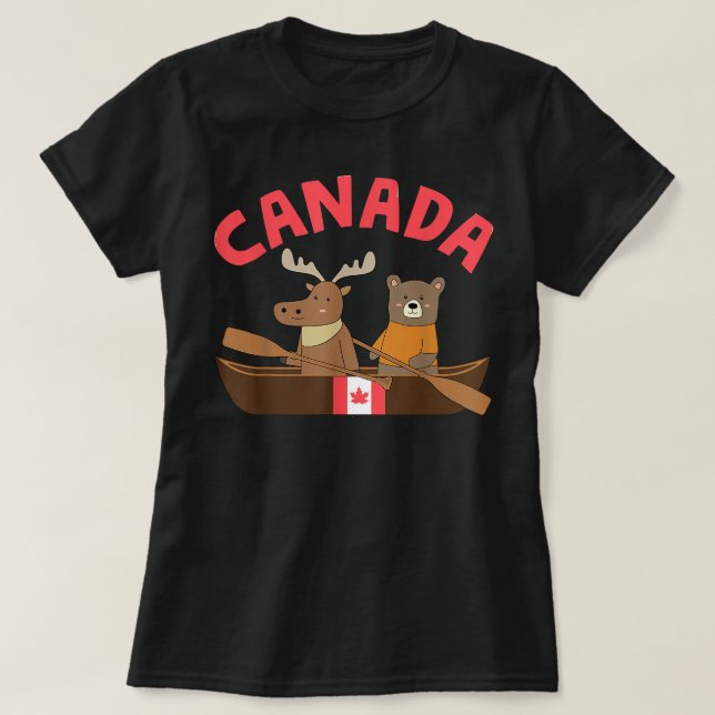 Camiseta Canadiano Orgulho Day Maple Leaf Canada (Frente do Design)