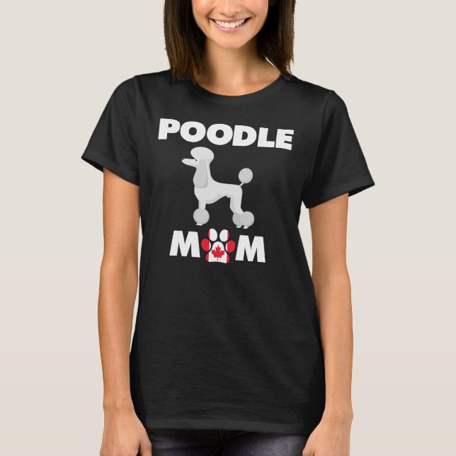 Camiseta Canadiano Poodle Mãe (Frente)