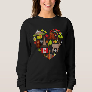 Camiseta Canadiano - Símbolos ventiguares Canadá Flag Maple