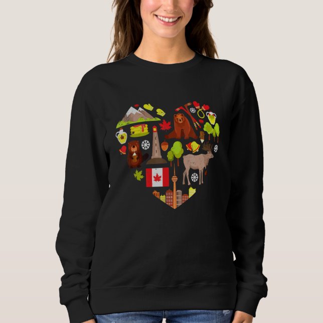 Camiseta Canadiano - Símbolos ventiguares Canadá Flag Maple (Frente)