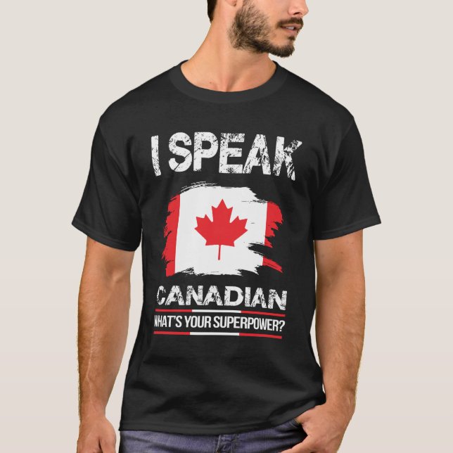 Camiseta Canadianos - canadense Mapeou Leaf Canada Flag (Frente)