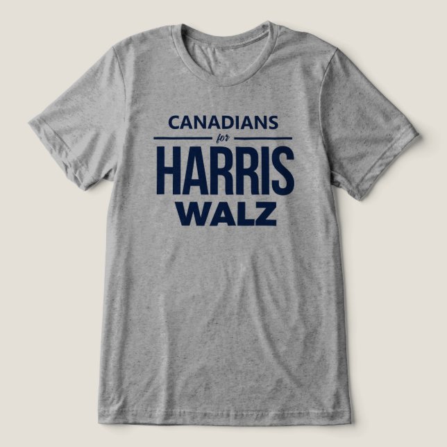 Camiseta Canadianos para Harris Walz (Design frontal)
