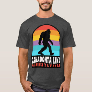Camiseta Canadohta Lake Pennsylvania Retro Sunset