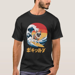 Camiseta Canagawa Japonesa - Pastor Anatólico - Cão de Onda