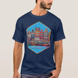 Camiseta Canal Amsterdam Países Baixos Europa