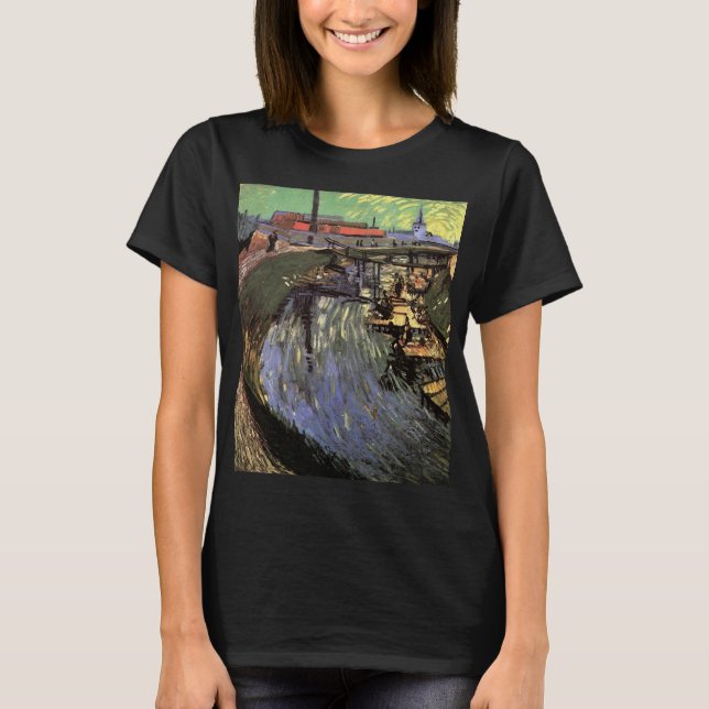 Camiseta Canal com Washing, de Vincent van Gogh (Frente)