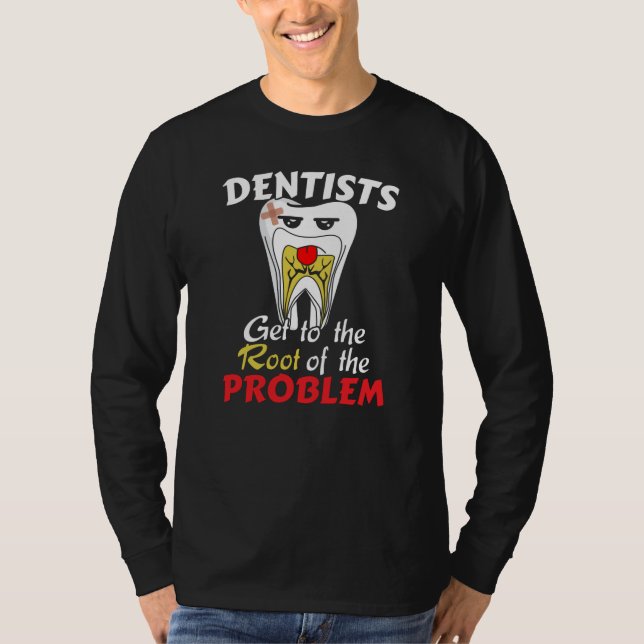 Camiseta Canal de Raiz Dentista - Canhão de Cavidade Dente (Frente)