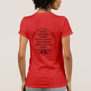 Camiseta Canal do Panamá Primeira Vez de Volta ao Preto