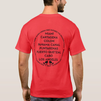 Camiseta Canal do Panamá Primeira Vez de Volta Logotipo Pre