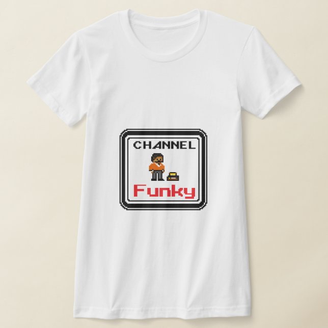 Camiseta Canal Funky - Pixel Art (Postura )