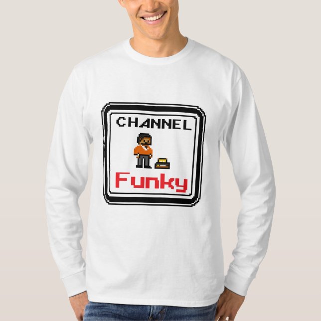 Camiseta Canal Funky Pixel Art (Frente)