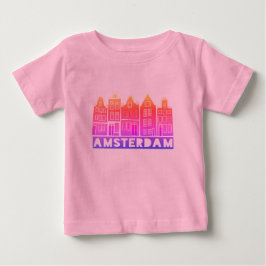 Camiseta Canal House Row Amsterdam Holland Coloração Holand