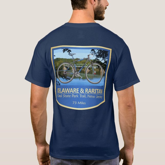Camiseta Canal SPT de Delaware & Raritan (bicicleta2) (Verso)