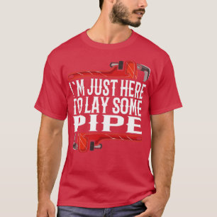 Camiseta Canalização de Pipelayer para Canalização de Canal