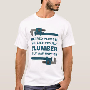 Camiseta Canalização PipeFitter - Engraçado Feliz Canalizad