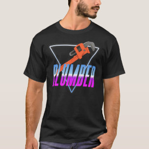 Camiseta Canalizador de Canalização 80s 90s Montagem Retroa