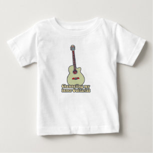 Camiseta Canalizando meu guitarrista interno. citação engra