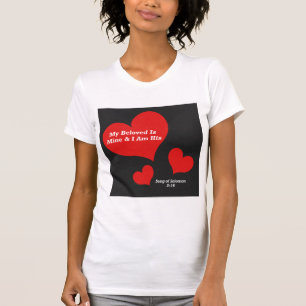 Camiseta Canção de Salomão 2:16 - Escritura de Bíblia V