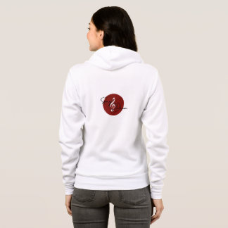 Camiseta Canção & Drum White_Red Hoodie