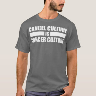 Camiseta Cancelar Cultura é Texto Branco da Cultura