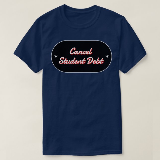 Camiseta Cancelar Dívida Estudante (Frente do Design)
