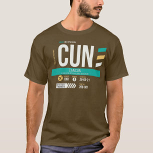 Camiseta Cancelar Etiqueta de Bagagem de Código do Aeroport
