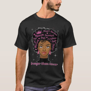 Camiseta Cancer Africano-Americano Para Mulheres Meninas