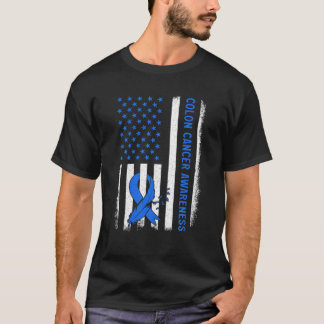 Camiseta Cancer Americano de Sinalizador Colônico de Sensib