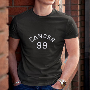 Camiseta Cancer Aniversário Negro