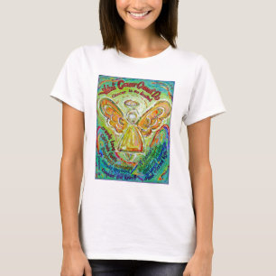 Camiseta Cancer Anjo Arco-Íris