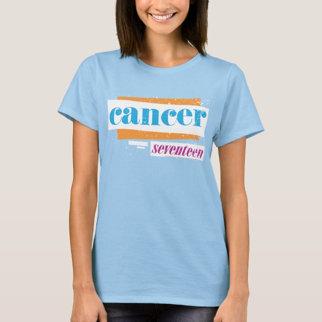 Camiseta Cancer Aqua (Frente)
