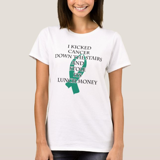 Camiseta Cancer Bully (Fita Teal) (Frente)