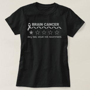 Camiseta Cancer Cerebral Muito Ruim Não Recomendaria